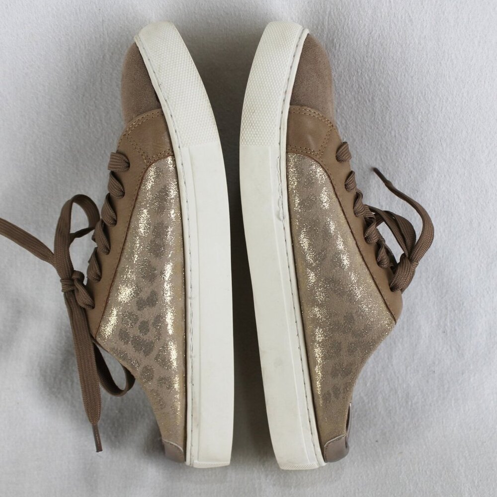 Boutique by Corkys Spiked Sneaker Mule Womens Size 8 Brown Gold Leopard Shoes - Picture 7 of 10